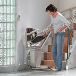 Stannah Solus curved stairlift