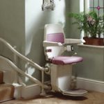 Sarum stairlift for curved stairs