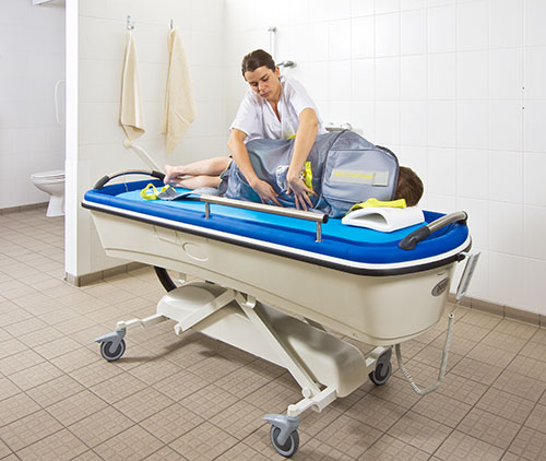Mobile Shower Bathing Trolley Bench