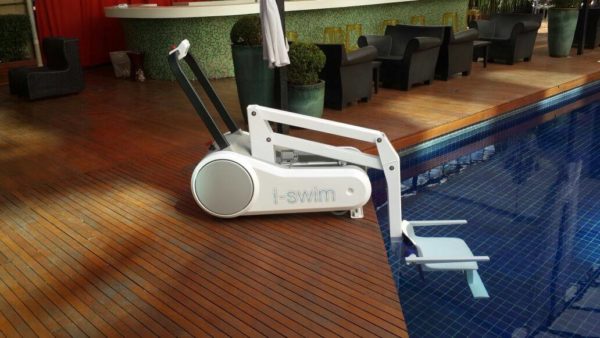 i-swim one stylish portable pool access hoist