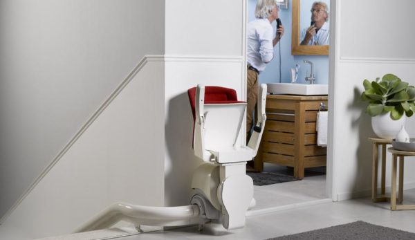 Otolift Curved Stairlift on Landing
