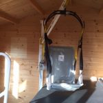 Wall Lift Spa access hoist with seat sling